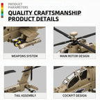 AH-64 Apache Attack Helicopter Building Block Set